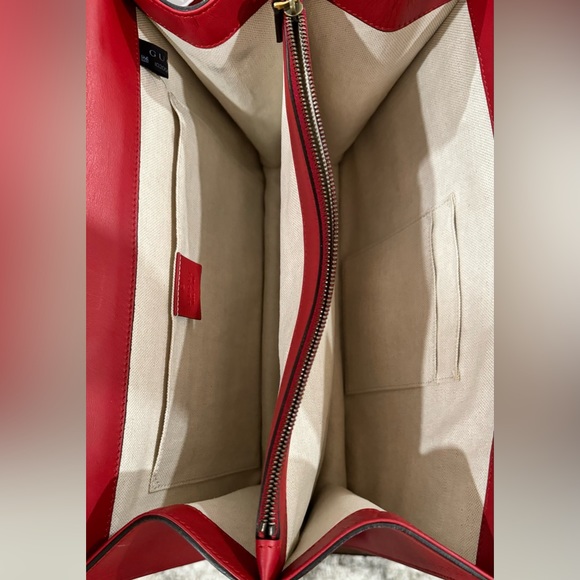 GUCCI Dionysus Large Bamboo Top Handle Bag Red - Picture 9 of 10